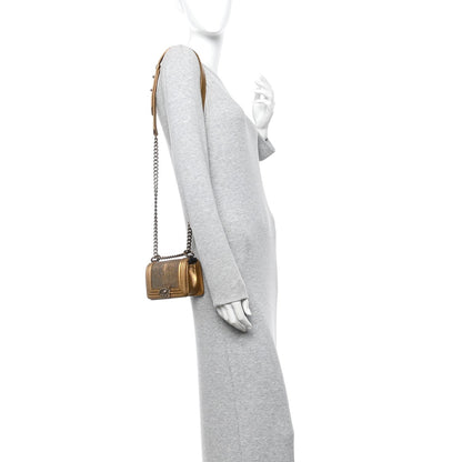 Galuchat Stingray Mini Boy Flap Gold