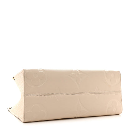 Empreinte Monogram Giant Onthego MM Creme