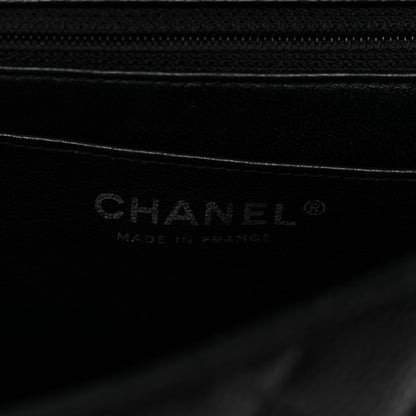 Caviar Quilted Mini Square Flap Black