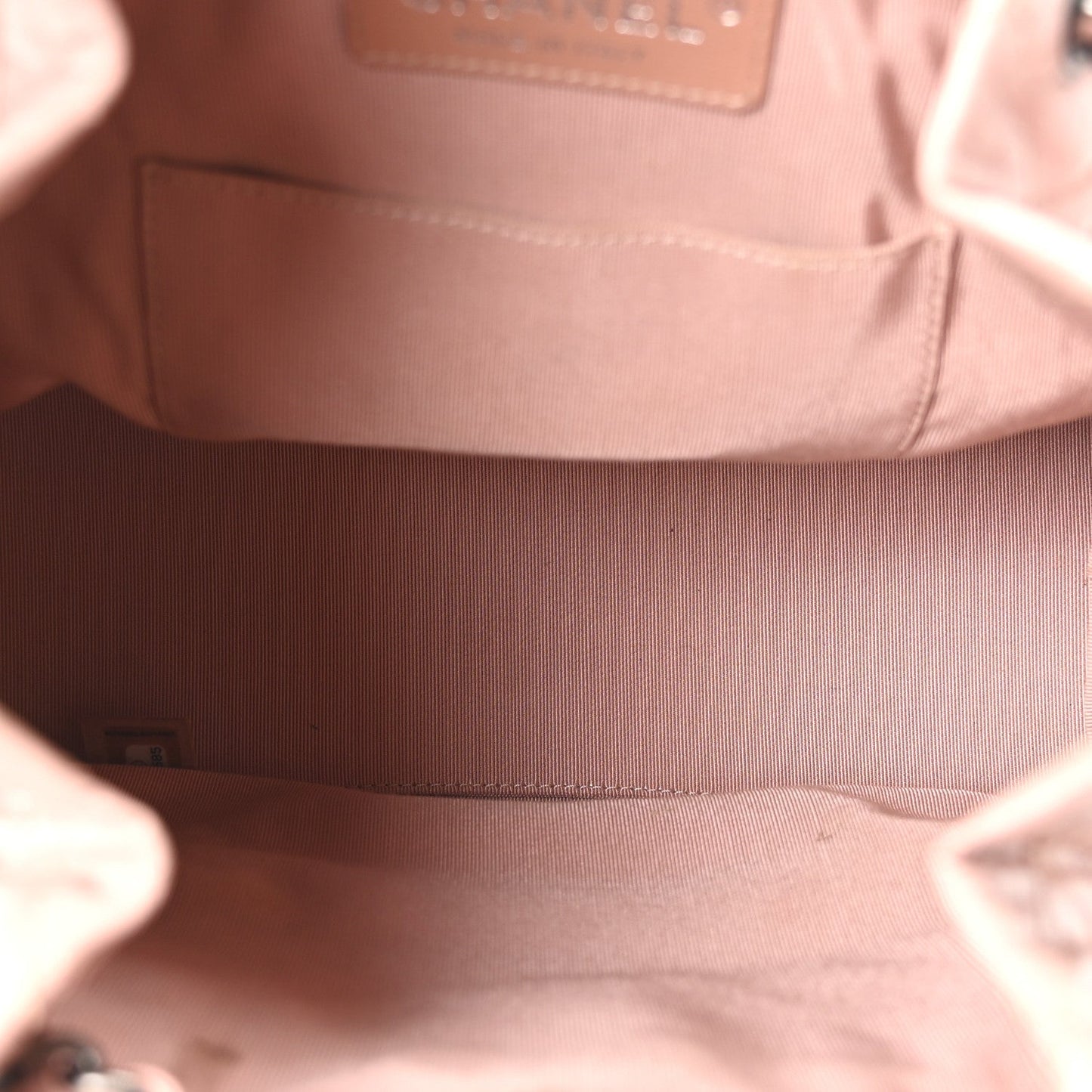 Aged Calfskin Quilted Small Gabrielle Backpack Pink