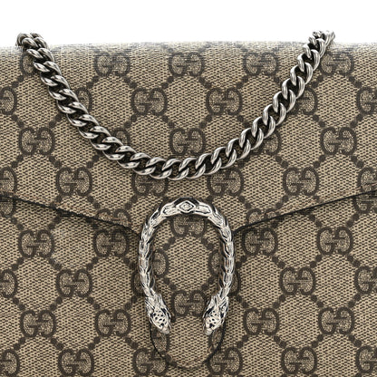 GG Supreme Monogram Mini Dionysus Chain Wallet Beige Taupe