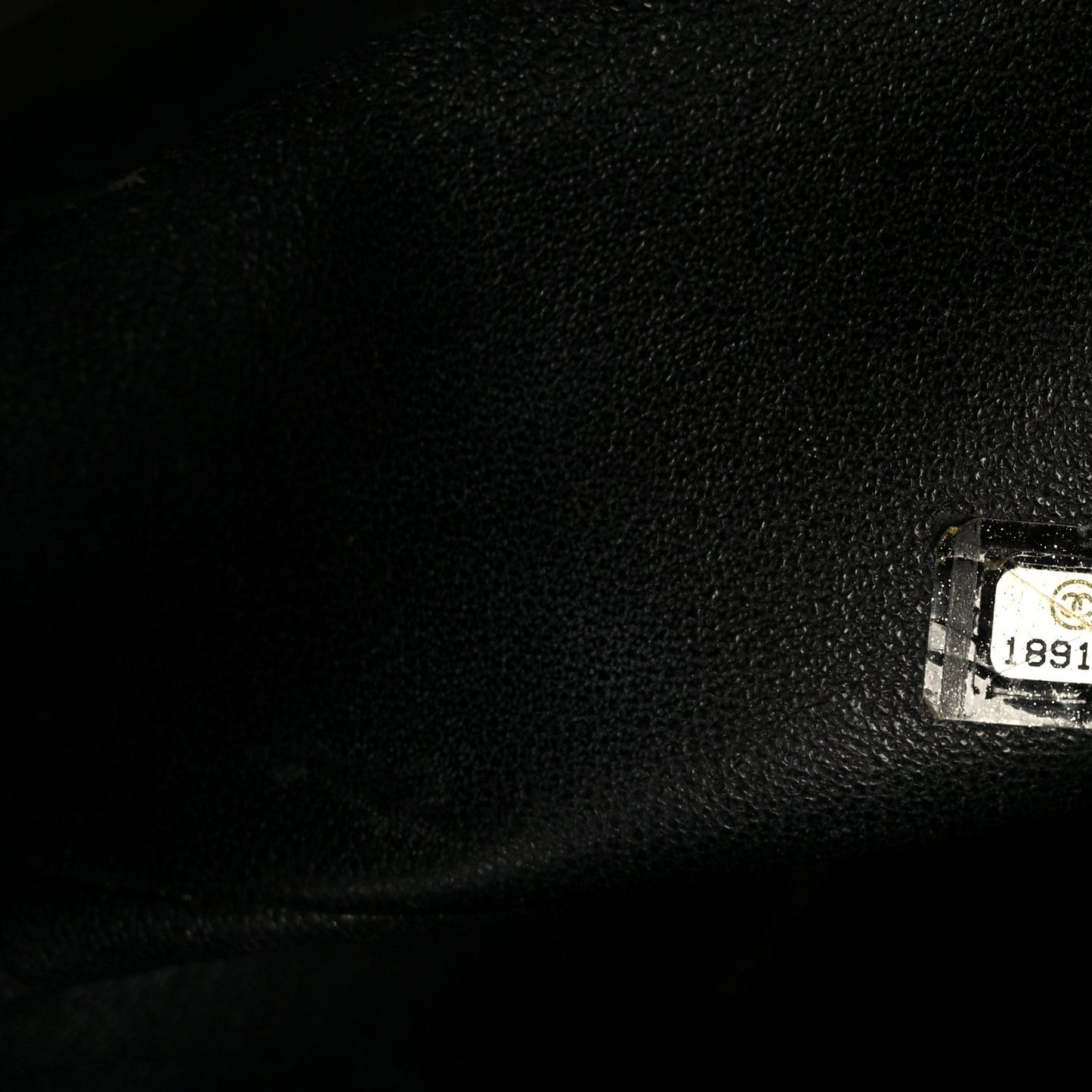 Patent Quilted Jumbo Double Flap Black