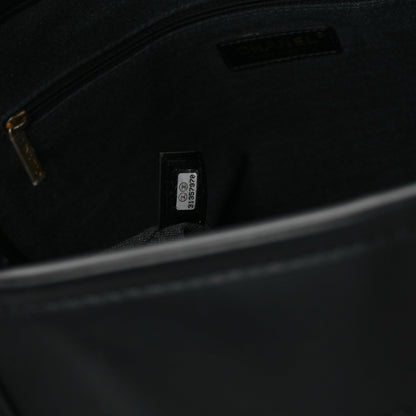 Calfskin Medium Deauville Tote Black