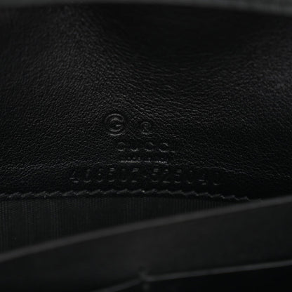 Soft Microguccissima Crossbody Wallet Black