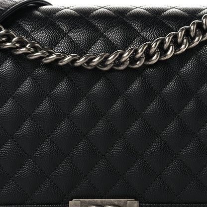 Caviar Quilted New Medium Boy Flap Black