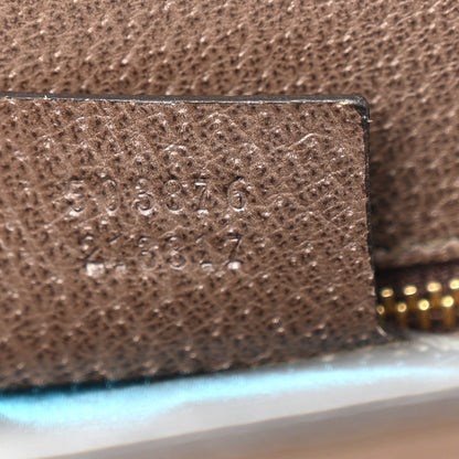 GG Supreme Monogram Web Medium Ophidia Chain Shoulder Bag Brown