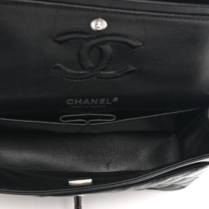 Lambskin Quilted Small Double Flap So Black