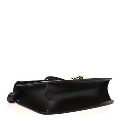 Sleek Calfskin The Sofia 8.75 Crossbody Dark Brown