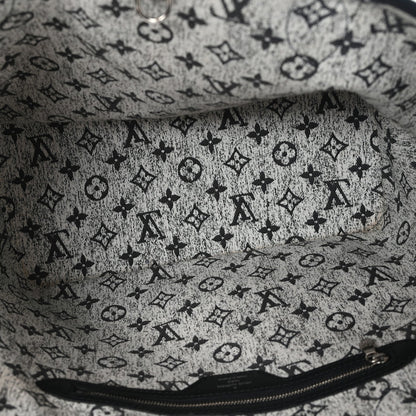 Denim Monogram Jacquard Neverfull MM Grey