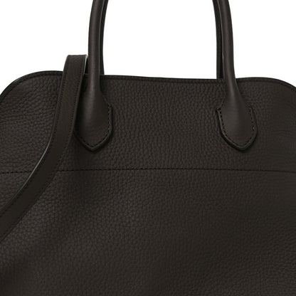 Matte Grained Calfskin Soft Margaux 12 Dark Chocolate