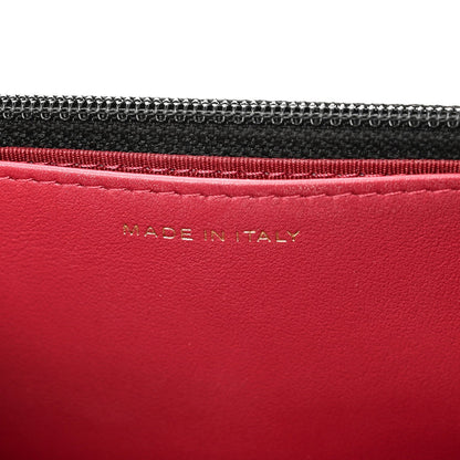 Lambskin Quilted Chanel 19 Wallet On Chain WOC Black
