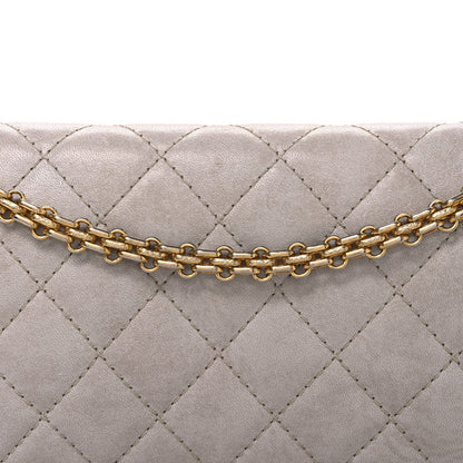 Aged Calfskin Quilted 2.55 Reissue 226 Flap Blanc Fonce