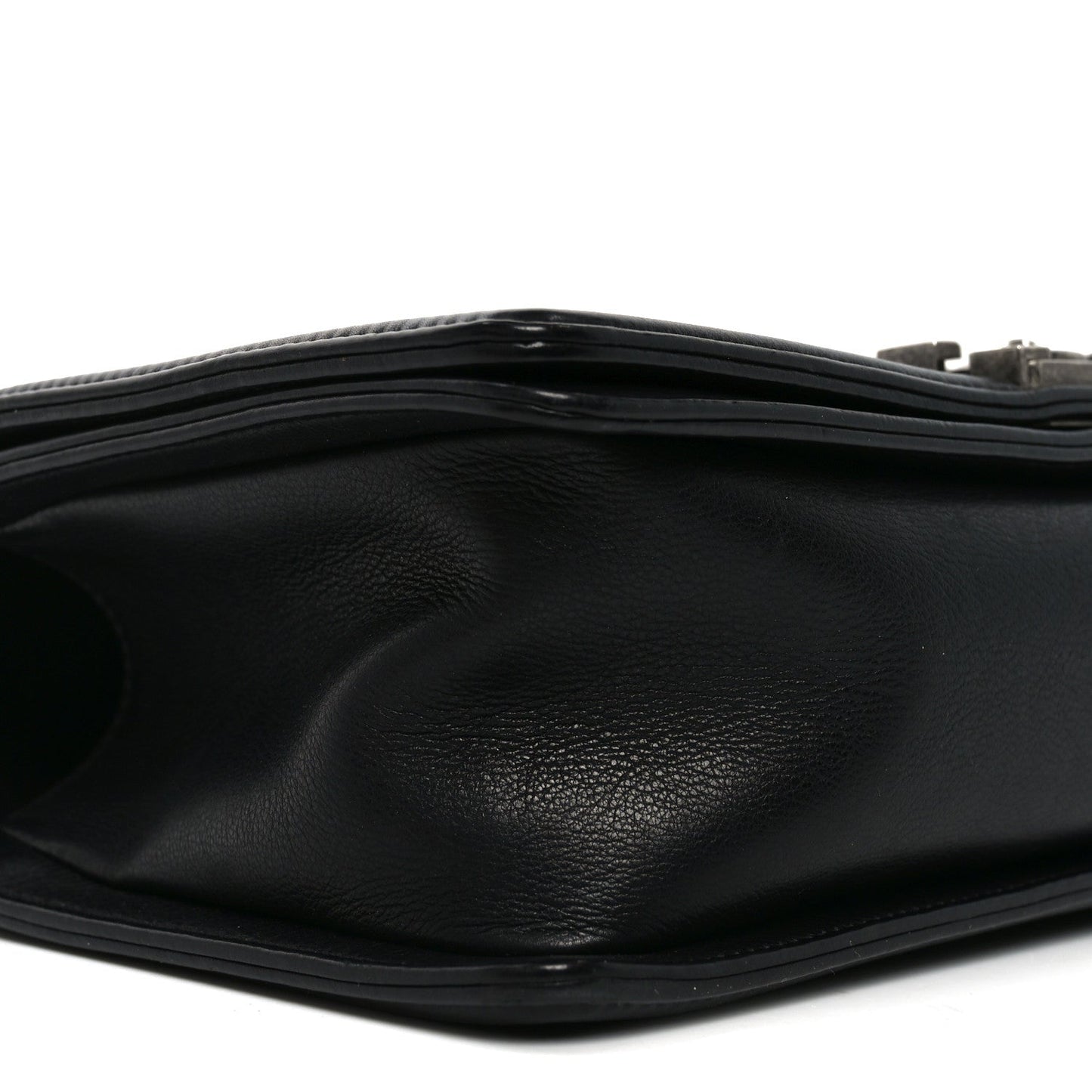 Calfskin Quilted Medium Boy Flap Black