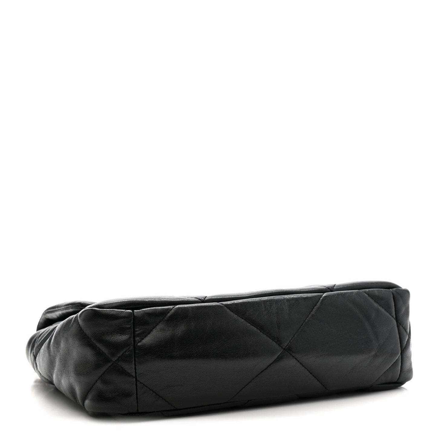 Goatskin Quilted Medium Chanel 19 Flap Black