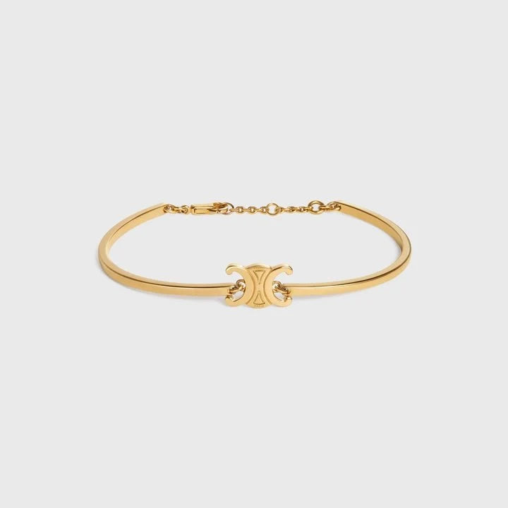 CELINE Brass Triomphe Articulated Bracelet(2 Colors)