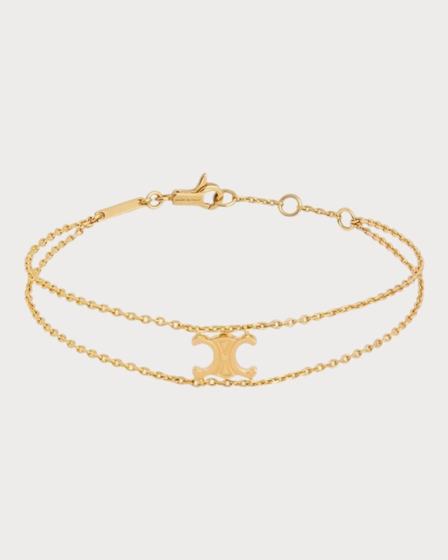 CELINE Triomphe Suspended Bracelet Brass(Gold)