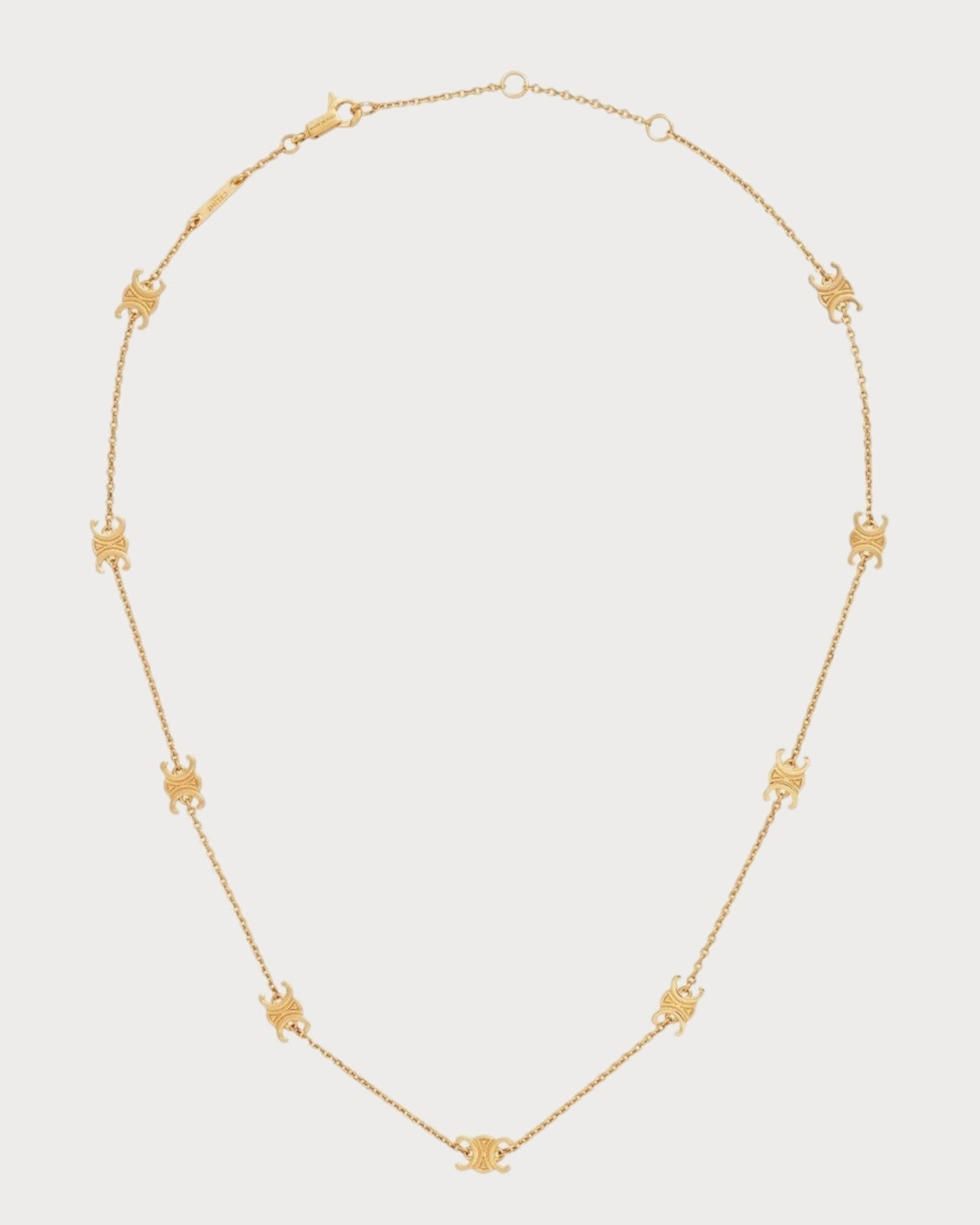 CELINE Triomphe Triomphe Necklace Brass(Mini/2 Colors)