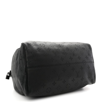 Calfskin Monogram Speedy P9 Bandouliere 40 Ultra Black