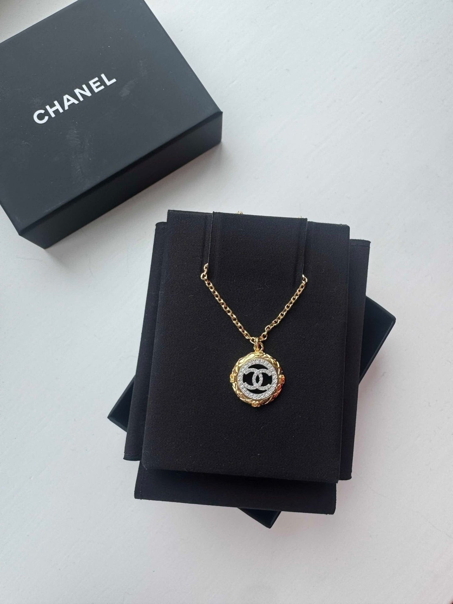 CHANEL 25C ABF087 CC Necklace(Gold/Silver)