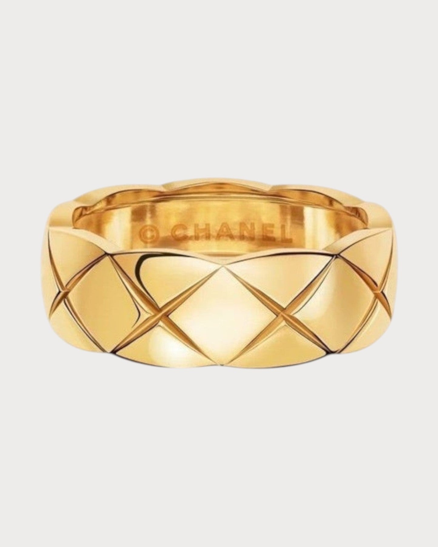 CHANEL J10817 Coco Crush Ring Quilted Motif & 18K Beige Gold(Small/3 Colors)