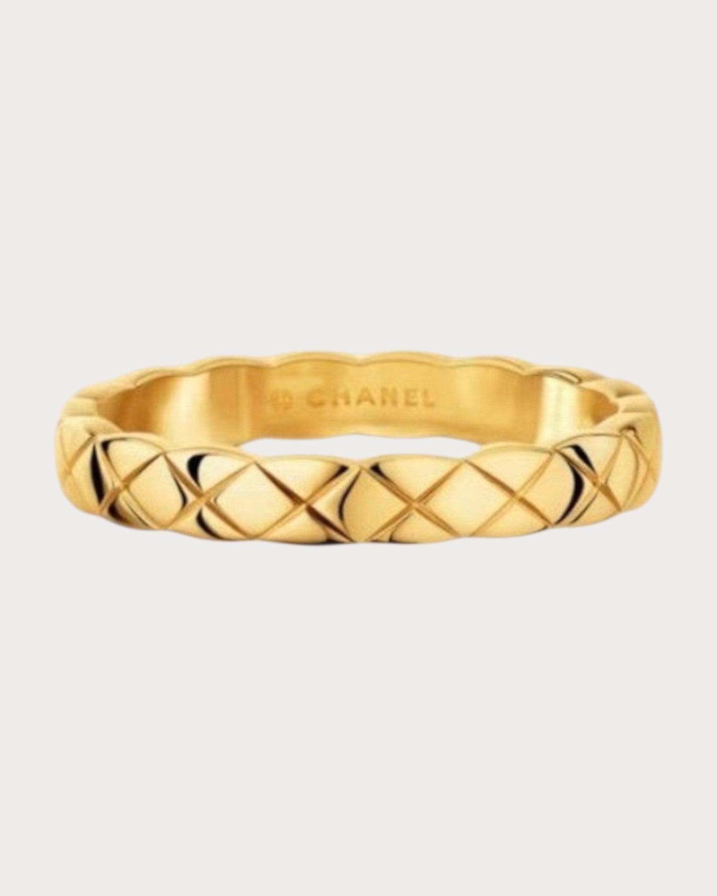 CHANEL J11793 Coco Crush Ring Quilted Motif & 18K White Gold(Mini/3 Colors)