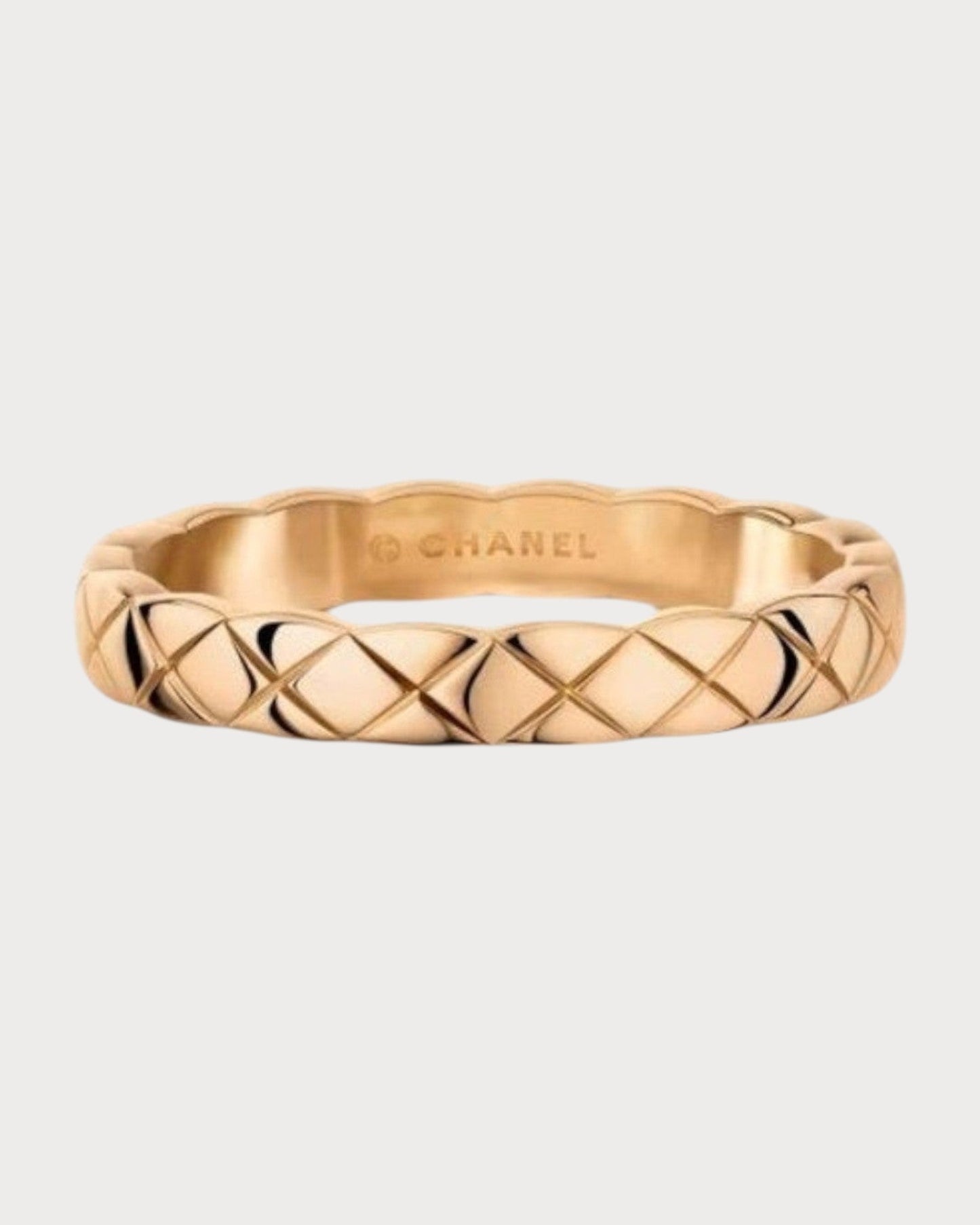 CHANEL J11793 Coco Crush Ring Quilted Motif & 18K White Gold(Mini/3 Colors)