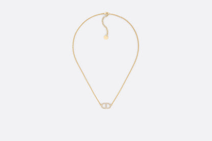 CHRISTIAN DIOR Petit CD Necklace Gold-Finish Metal(Gold)