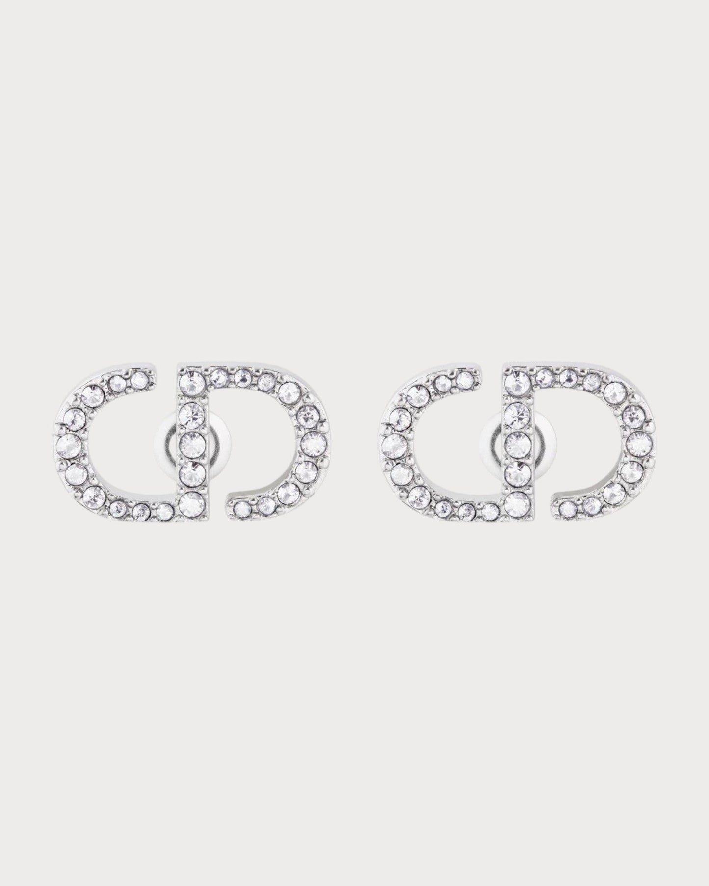 CHRISTIAN DIOR Petit CD Stud Earrings Gold-Finish Metal(3 Colors)