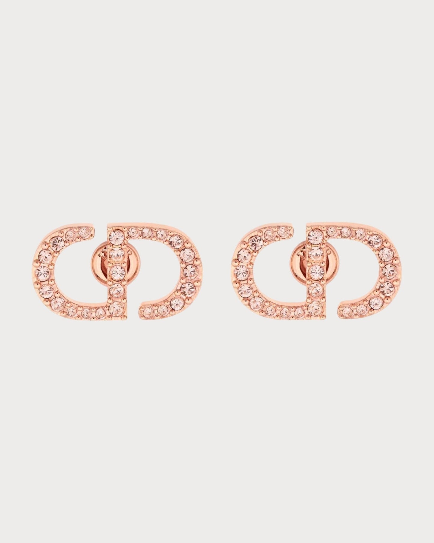 CHRISTIAN DIOR Petit CD Stud Earrings Gold-Finish Metal(3 Colors)