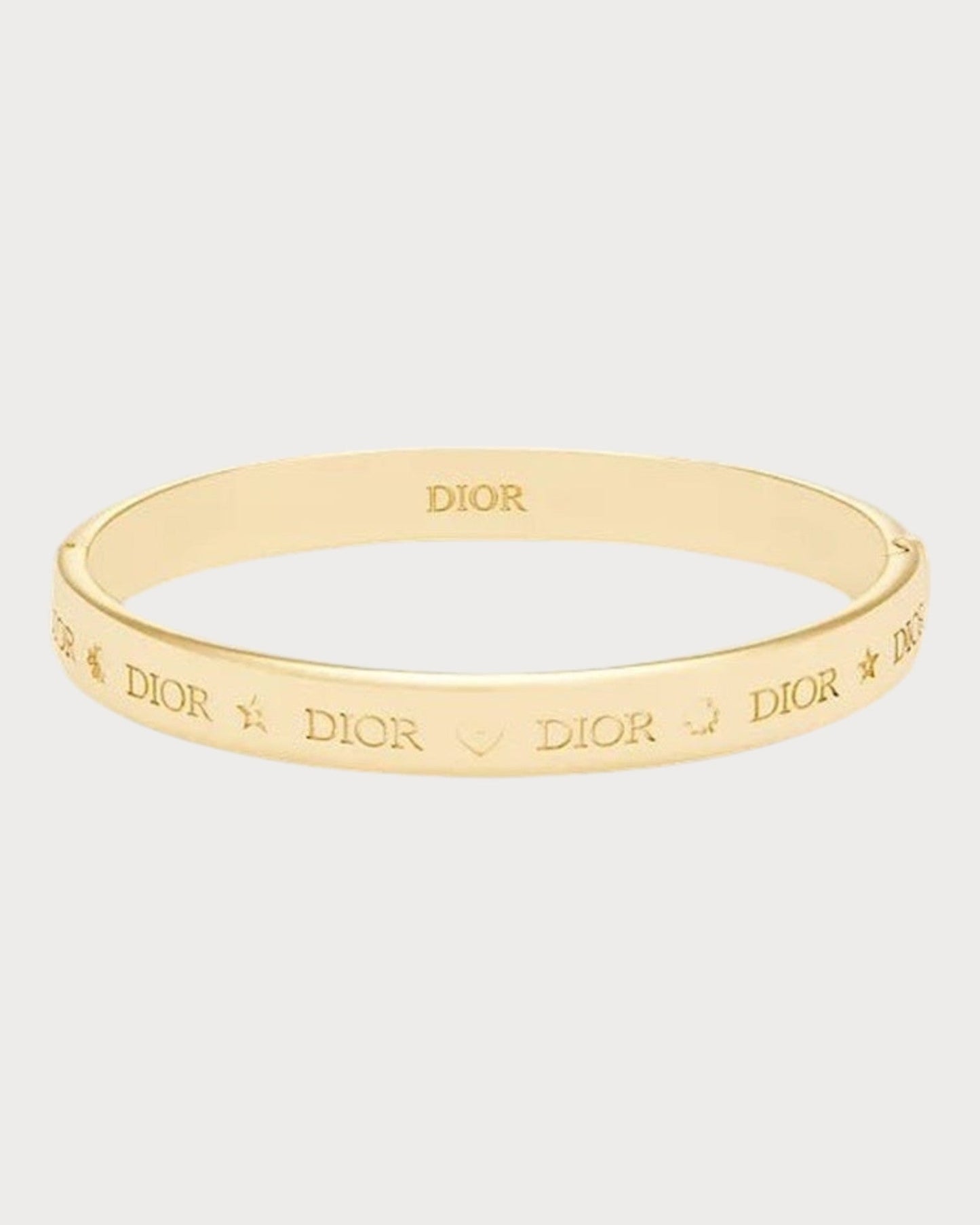 CHRISTIAN DIOR Tresor Bangle Gold-Finish Metal(2 Colors)