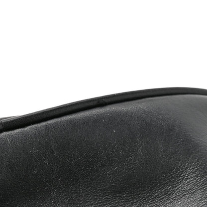 Calfskin Matelasse Mini GG Marmont Chain Shoulder Bag Black