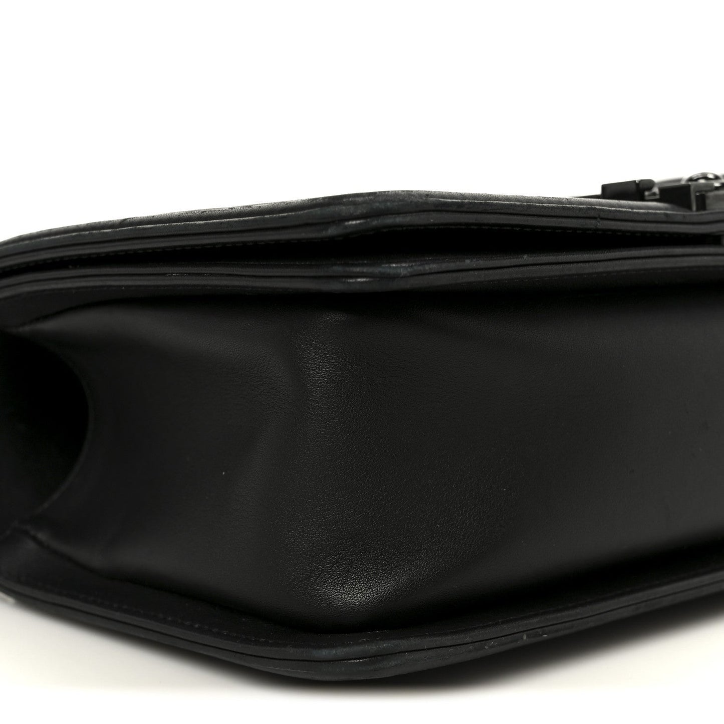 Calfskin Quilted Medium Boy Flap So Black