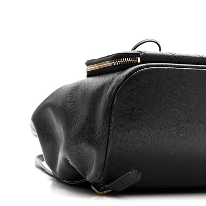 Caviar Quilted Business Affinity Backpack Black