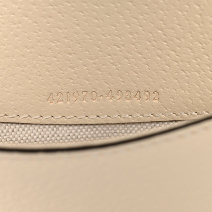 Textured Calfskin Crystal Mini Dionysus Shoulder Bag Mystic White