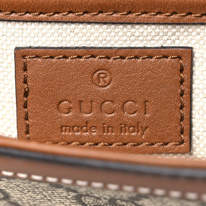 GG Supreme Monogram Duomo Lux Horsebit 1955 Soft Small Shoulder Bag Beige Ebony Sundial