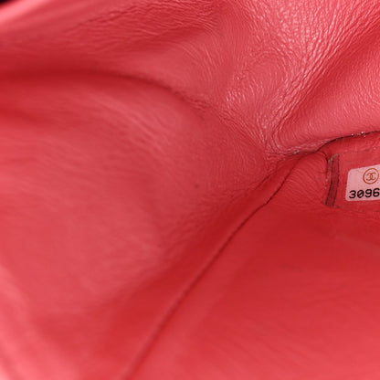 Tweed Medium Double Flap Pink