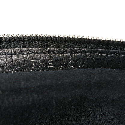 Grained Calfskin Large Slouchy Banana Bag Black