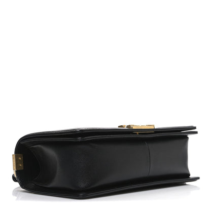 Caviar Quilted Medium Boy Flap Black
