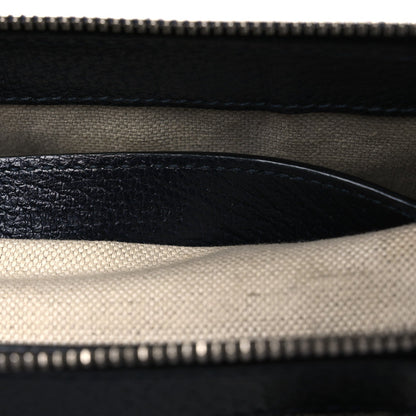 GG Supreme Monogram Textured Dollar Calfskin Web Small Ophidia Tote Bag Beige Blue