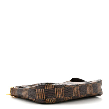 Damier Ebene Complice Trunks and Bags Mini Pochette Accessories Red