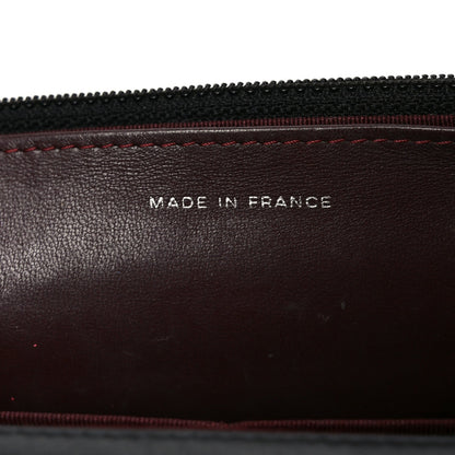 Lambskin Quilted Wallet On Chain WOC Black