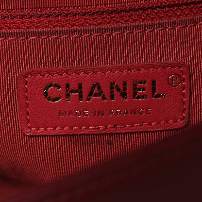Lambskin Quilted New Medium Boy Flap Red