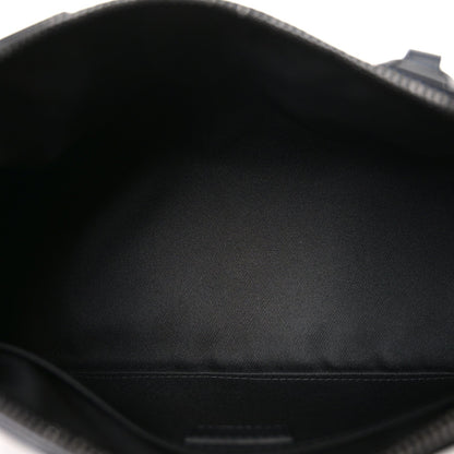Grained Calfskin Aerogram City Keepall Black