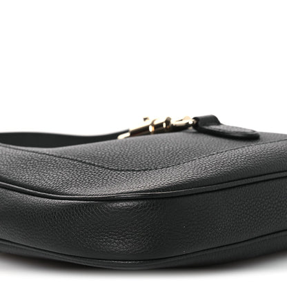 Grained Calfskin Web Medium Jackie 1961 Hobo Black
