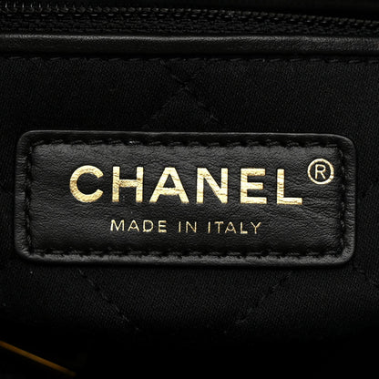 Shiny Calfskin Quilted Small Chanel 22 Black