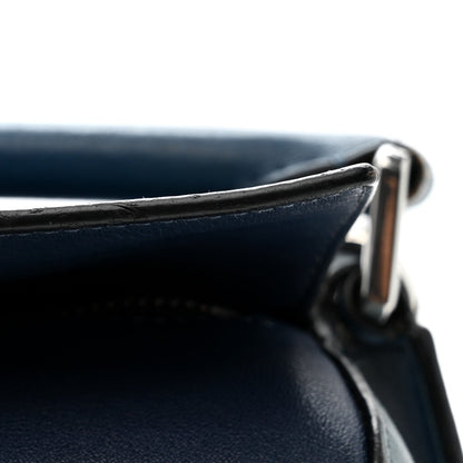 Calfskin Medium Puzzle Bag Marine Stone Steel Blue