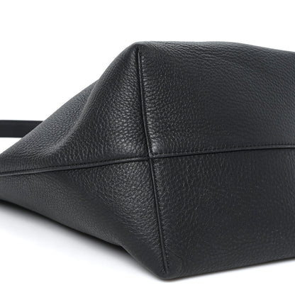 Grained Calfskin Medium N/S Park Tote Black
