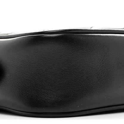 Calfskin Matelasse Mini GG Marmont Chain Shoulder Bag Black