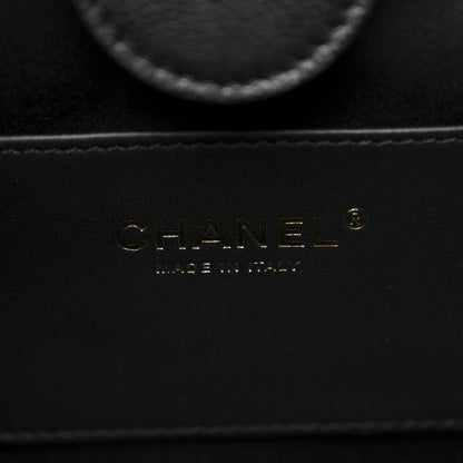 Caviar Quilted Large Chanel 25 Backpack Black
