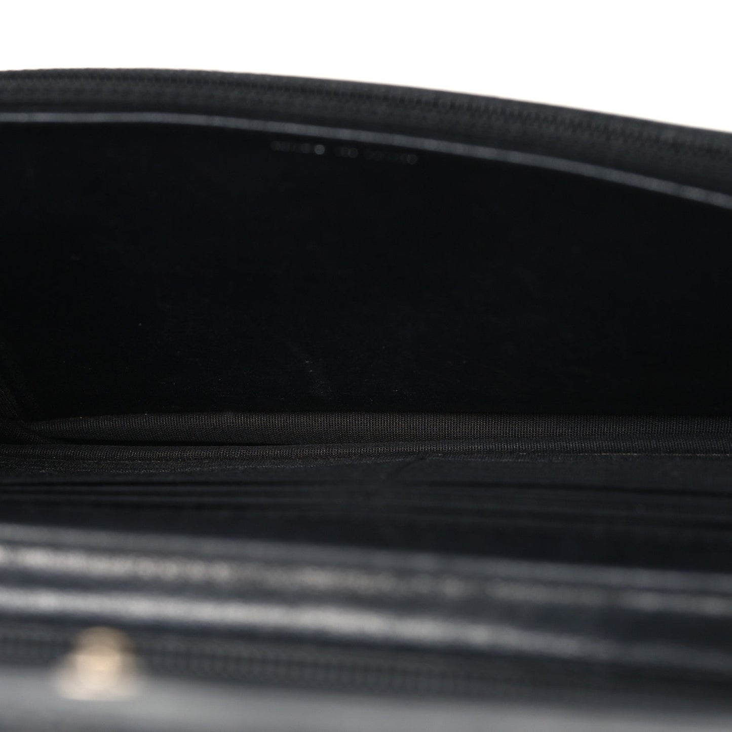 Calfskin Diamond Stitch Wallet On Chain WOC Black